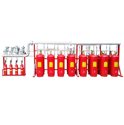 HFC227ea FM200 yangın söndürme sistemi 40L - 180L Heptafluoropropan yangın söndürücü