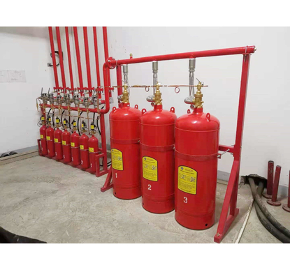 Kırmızı Kokusuz Hfc227ea FM200 Gaz Baskı Sistemi Yüksek Güvenlik Çevre Dostu