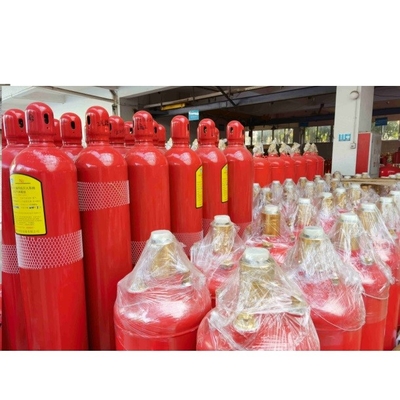 Kırmızı Renkli Fm200 Gaz Silindir 4.2MPa / 5.6MPa Yangın Baskılı Konteyner