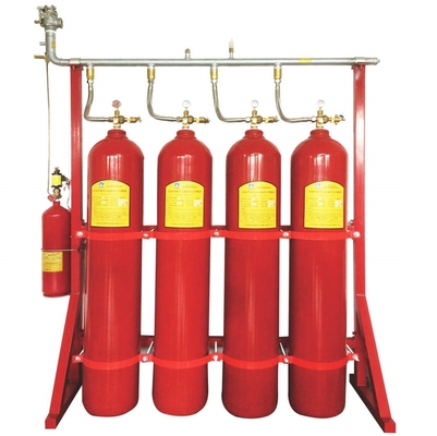 Inert gaz yangın önleme sistemi 100L Kırmızı IG 100 Yangın söndürme sistemi