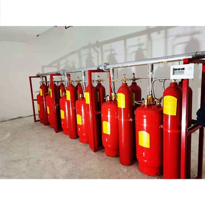 90Ltr FM200 Piston akış sistemi Yangın söndürme ekipmanı Elektrikli el ile çalıştırma modu