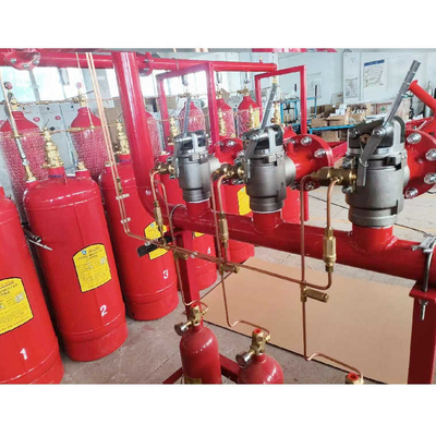 Hfc227ea yangın söndürme sistemi Silindir 4.2mpa / 5.6mpa Seçmeli Bölgeler Yönetimi