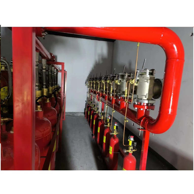 5.6Mpa 120L Tip FM200 Yangın Durdurma Sistemi Heptafluoropropan kırmızı Renk