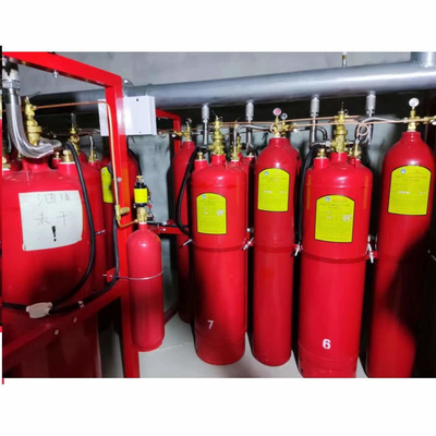 Boru ağı FM200 Yangın söndürme sistemi 120L Otomatik Yangın söndürme sistemi
