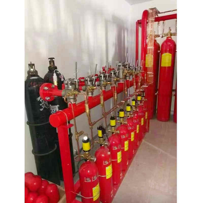 90L 15MPa 20MPa IG100 Nitrojen Yangın Sistemi Kırmızı boru ağı Tipi