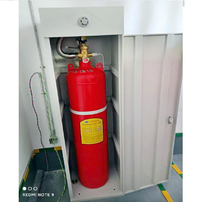 FM200 150L kırmızı şişe 2.5Mpa ile kabin yangın söndürme cihazı