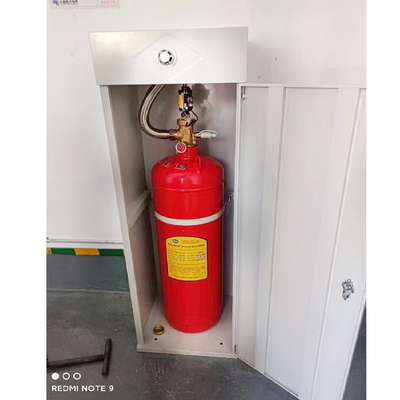 120L FM200 HFC227ea Kırmızı Silindir Gaz Yangın Söndürücü 2.5 MPa