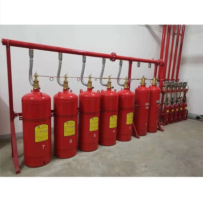 Çoklu Bölge Yangın Gazı Baskı Sistemi Heptafluoropropan 70L 90L 100L 120L Kapasite