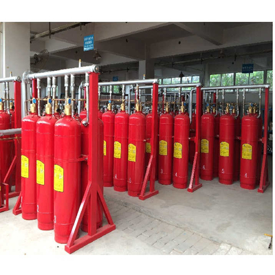 120L Gaz Yangın Söndürme Sistemi Kırmızı Fm200 Otomatik Yangın Söndürücü
