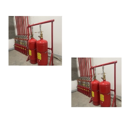 120L Gaz Yangın Söndürme Sistemi Kırmızı Fm200 Otomatik Yangın Söndürücü