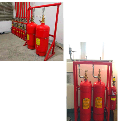 Heptafluoropropan FM200 boru ağ sistemi esnek gaz yangın söndürme sistemi