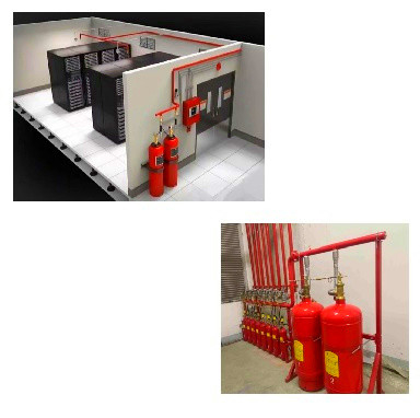 Heptafluoropropan FM200 Gaz Yangın Söndürme Sistemi 4.2Mpa / 5.6Mpa Çalışma Basıncı