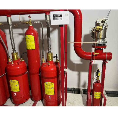 4.2MPa Kırmızı FM200 Otomatik Gaz Yangın Söndürme Sistemi Renksiz