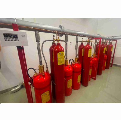 4.2MPa Kırmızı FM200 Otomatik Gaz Yangın Söndürme Sistemi Renksiz